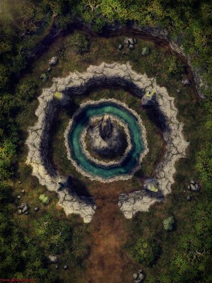 Forest Ritual (4 variants) by MapleMapsDnD | [Battle Map] [No AI] [OC] [Art]