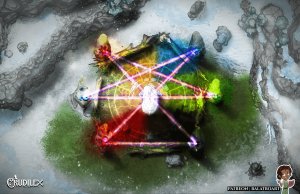 The Wytchwyd coven believed in two additional elements hidden beyond the known, Blood and Shadow. No one believed them until they completed their stone henge ritual and made the unseen-seen.