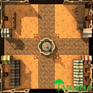 Desert market square [22x22]