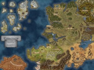 Fantasy World/Parchment Map for Homebrew Setting