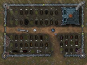 Desecrated Cemetery [35x26]
