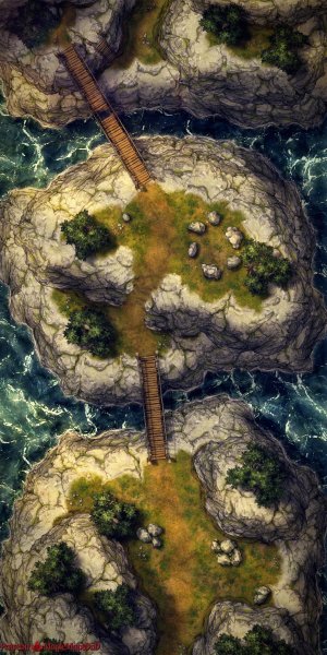 Island Village Map Pack by MapleMapsDnD | [Battle Map] [No AI] [OC] [Art]
