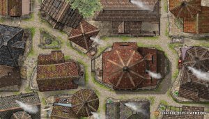 Need a last-minute town inn for your next session? Here is a free, 3-story map of a Smiling Fox Inn. [OC]