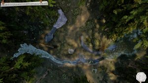 Forest Wilderness Path / Mountain Mine Entrance / Desert Path - Cinematic view and battlemaps