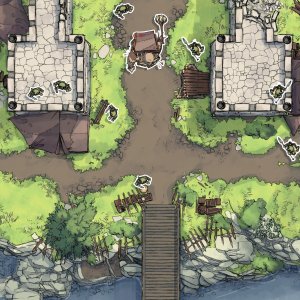 Goblin Ruined Temple [50x60]