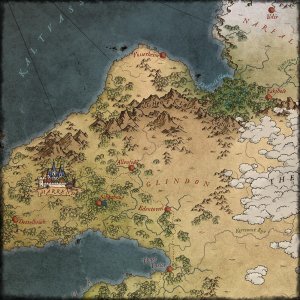 Zooming in on the World Map of Aridora.