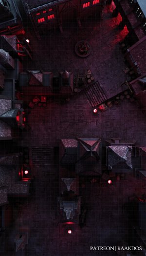 Shadowy Backstreet - Vampire mansion 32x56