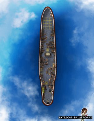 Fond Departures: Skyliner Class, Civilian Transport Ironclad airship.