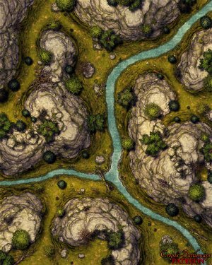 Highland Creek 40x50 battle map