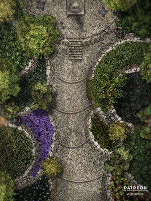 Tiered Gardens [battlemap] from Angela Maps - 3 versions! [animated] [art]