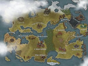 My first map for a fantasy writing piece