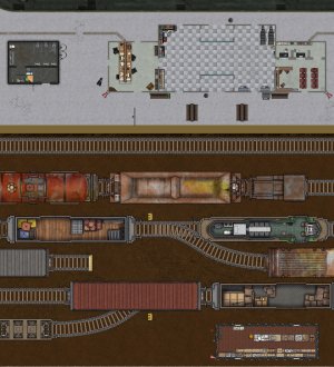Post-apocalyptic campaign maps [40 maps of varying levels and sizes + Dungeondraft files]