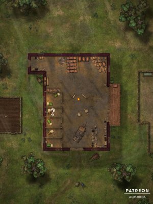 The Barn [battlemap] from Angela Maps - 3 versions! [art]