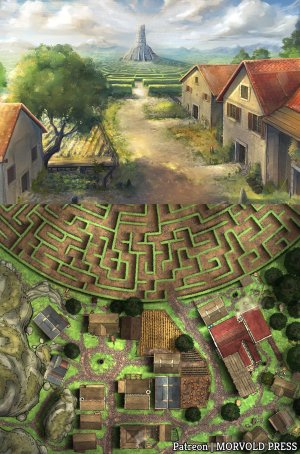 Xonthal's Village/Settlement | Rise of Tiamat [120 x 100]