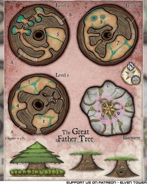 Free Map - The Great Father Tree - Dungeon within a massive tree (I know, very original :P)