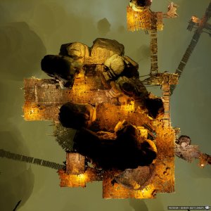 Goblin Town | [Animated Battlemap] [35x35] [100px per Square] [Gridless] [3D Rendered] [OC] | Beneos Battlemaps