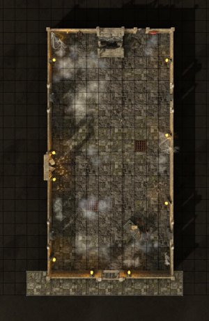 [OC] [Art] The Forgotten Crypt - A 20x30 Battlemap Pack with 2 Versions (VTT & Print Ready) [Free / PWYW]