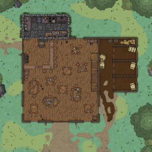 [OC] Tavern Battle Maps Vol.1 — 3 taverns, 6 maps, 
day/night + grid/gridless [PWYW]