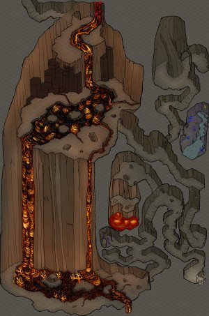 Lava Filled Tunnels [53x80]