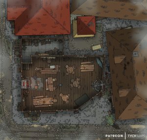 Skewered Dragon Tavern - Waterdeep [21x20]