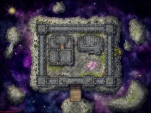 Fortified Outpost - Astral Plane [80x60] [Battle Map] [No AI] [OC] [Art]