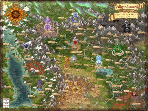 Valley of Avasarel, Continent of Erys circa 1495 GR (Labels + No Labels)