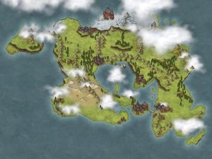 First map, tried to make Pangea Proxima, Howd it turn out?