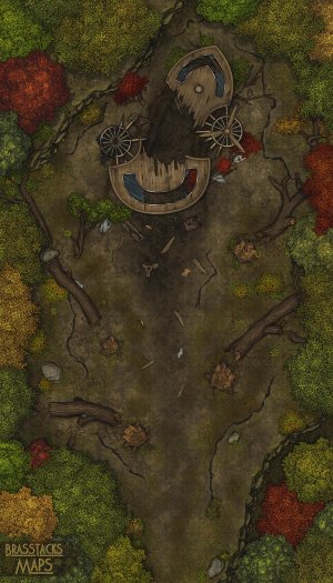 Airship Crash Site, Forest