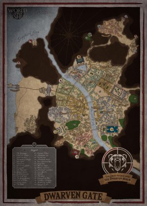 Dwarven Gate - City Map