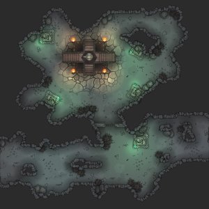 Altar in Cave [40x40]