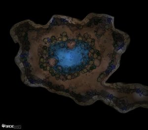 Desert Cave Oasis - [24x22]