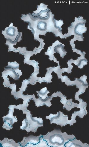 A melting ice dungeon [50x82]