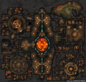 Dwarven City of Mhalduun | Lower Hall [92 x 88]