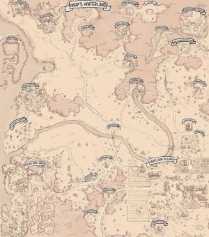 Harp's Hinterland Region Map