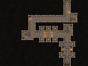 [OC] The Gilded Seal — Upper Level & Sub-Level [35x27]