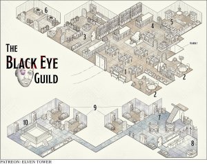The Black Eye Guild - Isometric Tavern/Guild