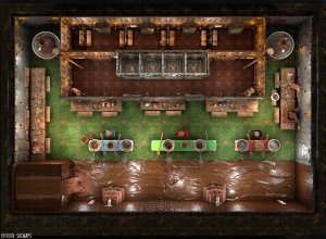 Welcome to the Chocolate Cakery - a place of pure chocolate and joy! Just don't go poking around the Factory Floor... got it? {The Chocolate Cakery (30x22) - Free day & night maps plus hundreds more!}