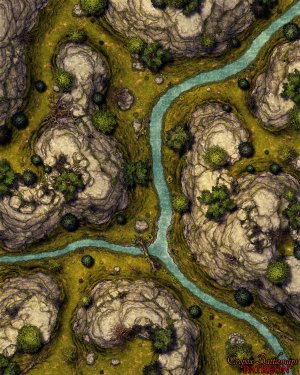 Highland Creek 40x50 battle map