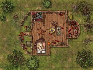Hag's Hut Encounter Map