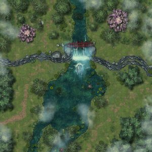 Eastern forest shrine 20x20