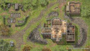 The most dangerous encounters start with a warm bed and a locked cellar door... Welcome to Restless Hill Inn [35x20] [OC]