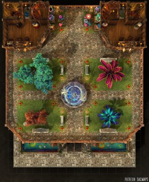 Your party needs a break. Here an educational establishment for them to gatecrash with a hearty 'Hi, fellow kids!' STUDENT WIZARD HALLS (18x22 Multilevel, free day & night maps plus hundreds more!)