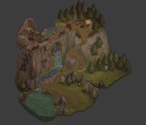 Isometric battlemap bundle for VTT