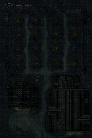 Free Apple Orchard Battlemap 20x30 Day/Night, Autumn, Basic, Horror Versions