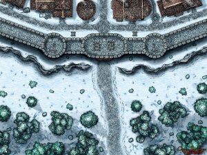 City Walls 40x30 battle map - 2 variations