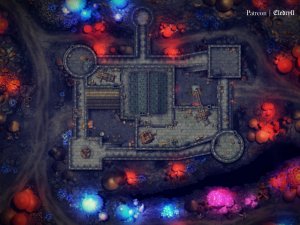 Underdark Fortress [60x45] [Gridless]