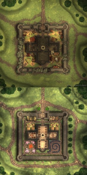 Shrine of Savras | Occupied & Restored [55 x 55]