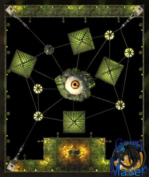 "Interdimensional Prison" (27x32) Are you trapped inside? Or breaking someone out? Either way... this won't be easy!