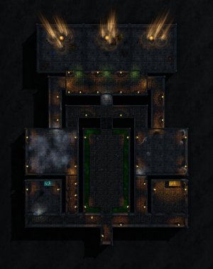The Wizard's Gauntlet: a trap-filled dungeon [Low & Bright lights, grid & gridless]
