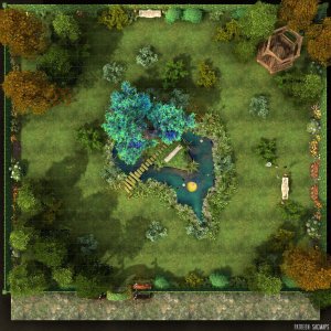 Does your party collect pets? Are they simple beasts, or do they have a collection of goblins, mimics and sentient trees? Maybe they need a bit of downtime to run around, so come visit BAYLEY'S GARDEN (30x30 free day & night maps + hundreds more freebies!